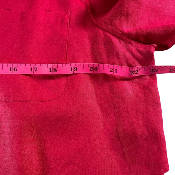 Chico's No Iron Linen Blend 3/4 Sleeve Button Front Shirt Women Size 2.5 - Picture 6 of 7